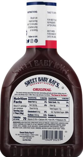 Original Sweet Baby Rays BBQ Sauce, 28 oz
