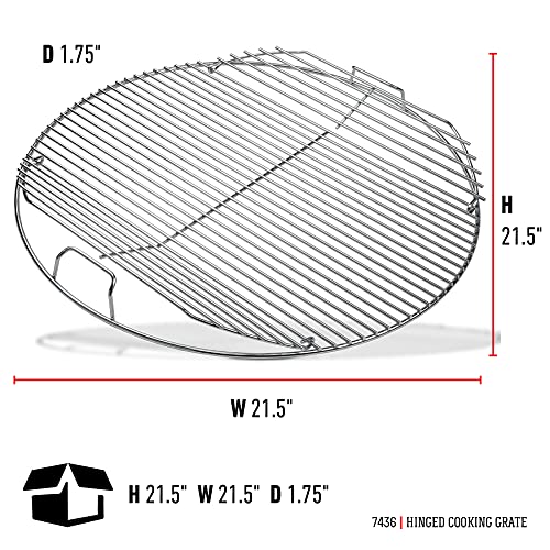 Weber 22" Charcoal Grill Hinged Cooking Grate
