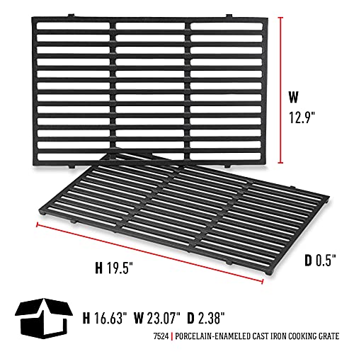 Weber Cast-Iron Grates, Fits Genesis 300 grills, 19.5" x 12.9