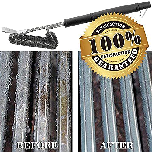 GRILLART 3-in-1 Woven Wire BBQ Brush Scraper