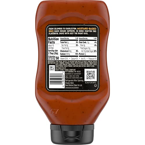 Heinz Carolina Mustard Style BBQ Sauce (6 Bottles, 18.7 oz)