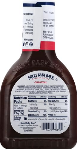 Sweet Baby Rays BBQ Sauce (Original) - 18 oz