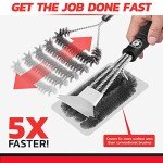 Heavy Duty Grill Brush and Scraper for Outdoor BBQ