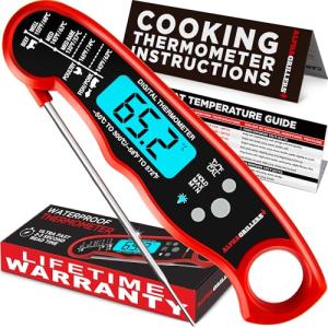 Alpha Grillers Waterproof Ultra Fast Meat Thermometer