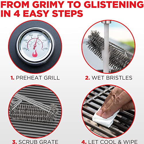 Heavy Duty BBQ Grill Brush - Outdoor Grill Accessories