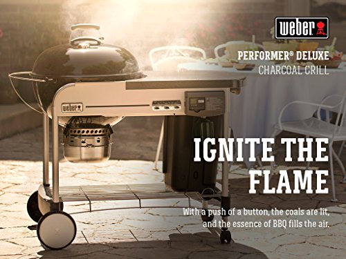 Weber Deluxe Charcoal Grill with Touch-N-Go Ignition