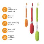 Popco Silicone Tongs Set - Heavy Duty BBQ Tools