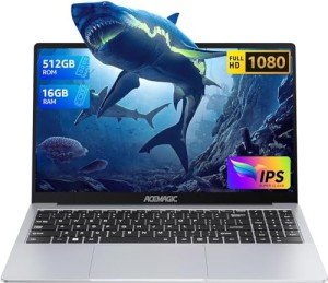 ACEMAGIC 15.6" Laptop, Quad-Core, 16GB RAM, 512GB SSD