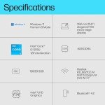 HP 15.6" Laptop with Intel Core i3 and SSD