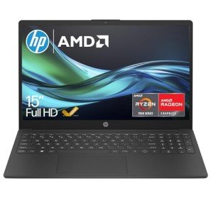 HP 15.6" Laptop with Ryzen 3 and FHD Display