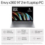 HP Envy x360 14" 2-in-1 Laptop - Silver