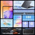 Blackview 15.6" FHD Laptop, 16GB RAM, 512GB SSD