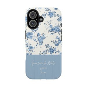 Personalized Floral Bible Verse Phone Cases