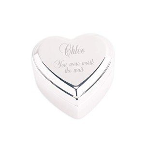 Personalized Heart Jewelry Keepsake Box for Loved Ones