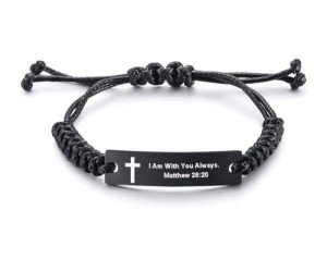 Inspirational Bible Verse Adjustable Faith Bracelet