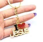 I Love Jesus Inspirational Keychain