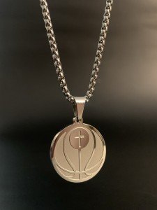 Philippians 4:13 Cross Necklace for Athletes