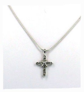 Christian Cross Necklace with Scripture Charms
