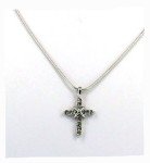 Christian Cross Necklace with Scripture Charms