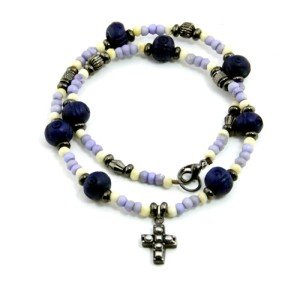 Christian Cross Pendant Necklace with Scripture
