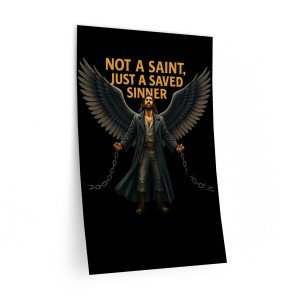 Saved Sinner Wall Decal - Faithful Home Decor