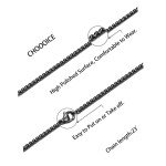 Stainless Steel Cross Necklace with Bible Verse