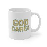 God Cares Inspirational Coffee Mug - Faith Gift