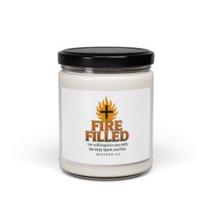 Holy Spirit Scripture Soy Candle - Uplifting Quote