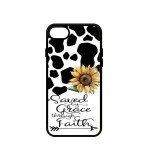 Cow Print Faith Quote Phone Case for Women