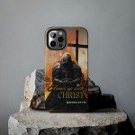 Jesus Christ Phone Case with Bible Verse