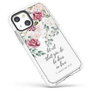 Inspirational Roses iPhone 13 Case with Bible Verses