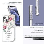 Inspirational Roses iPhone 13 Case with Bible Verses