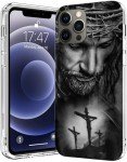 Jesus Christ iPhone 13 Case with Crosses Design
