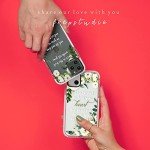 Pink Floral Bible Verse Case for iPhone 15