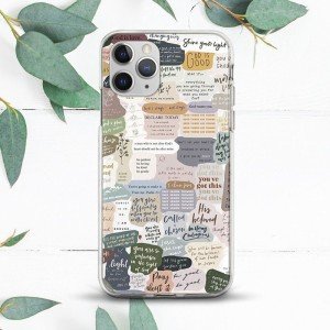 Bible Verse Christian Collage iPhone Case