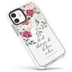 Pink Roses Bible Verse iPhone 12 Pro Case