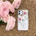 Pink Roses Bible Verse iPhone 12 Pro Case