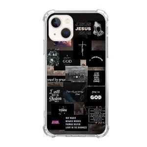 Black Christian Collage Aesthetic iPhone 15 Case