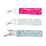 Christian Keychains with Verses - Set of 12