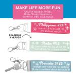 Christian Keychains with Verses - Set of 12