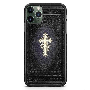 Rustic Christian Cross Phone Case with Bible Verse