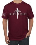 Redeemed Cross Jesus Nails Faith T-Shirt