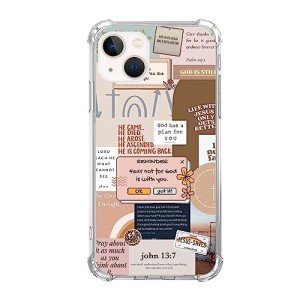 Beige Christian Quotes Phone Case for iPhone 13