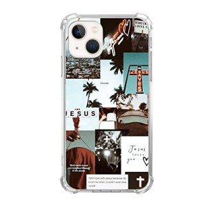 Jesus Cross Collage iPhone 13 Case - Trendy Design