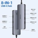 MOKiN USB C Docking Station for Multi-Monitor Use