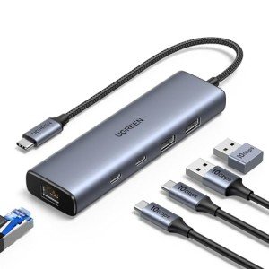 UGREEN 10Gbps USB-C Hub with Ethernet Adapter