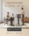 VASAGLE Electric Height Adjustable Standing Desk