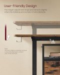 VASAGLE Electric Height Adjustable Standing Desk