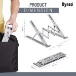 Dyazo Adjustable Height Laptop Stand - Silver