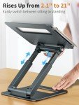 Adjustable Ergonomic Laptop Stand for Better Posture